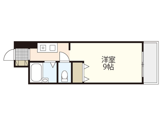 広島市西区井口のマンションの間取り