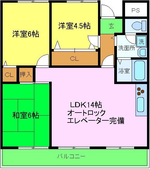 マスターズエル綾園２０の間取り