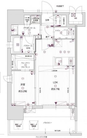 【福岡市中央区草香江のマンションの間取り】