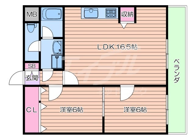 【ベルアージュ高城の間取り】