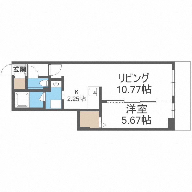 ピオネロ琴似の間取り