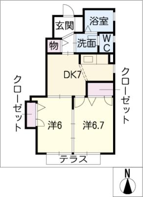 サンフラワーＥの間取り