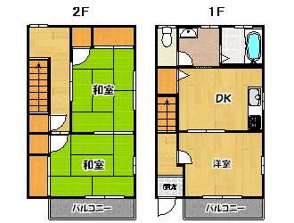 ロジュマン天神の間取り