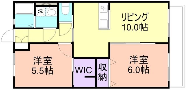 岩出市畑毛のアパートの間取り