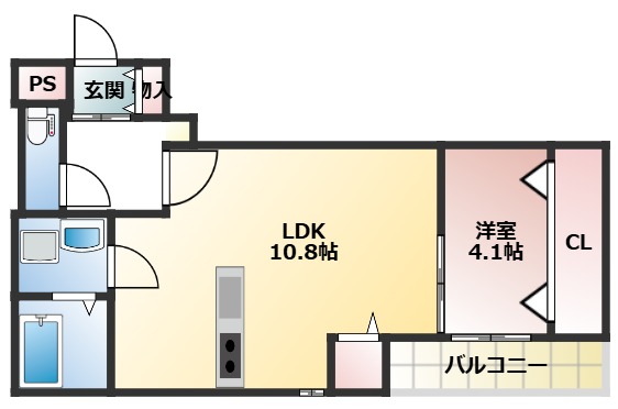 アート樟葉の間取り