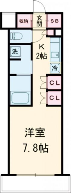 世田谷区若林のマンションの間取り