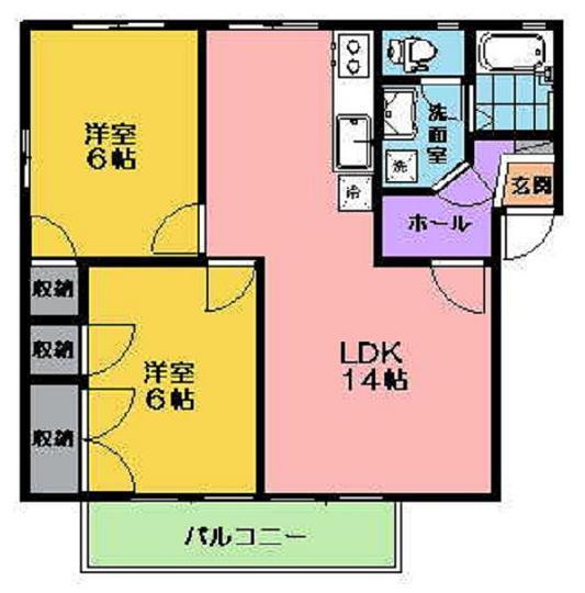 エトワールＡの間取り