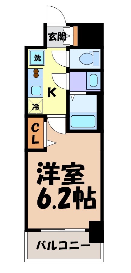 メイクスWアート今池IIIの間取り