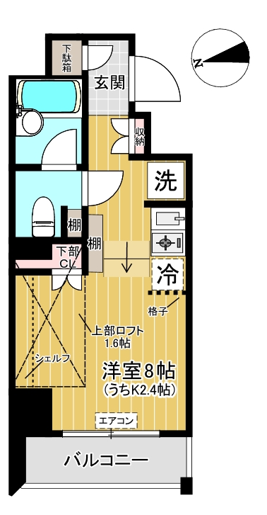 ヨネビル港北の間取り
