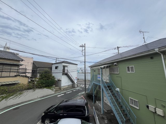 眺望　バルコニーから海が見えます！