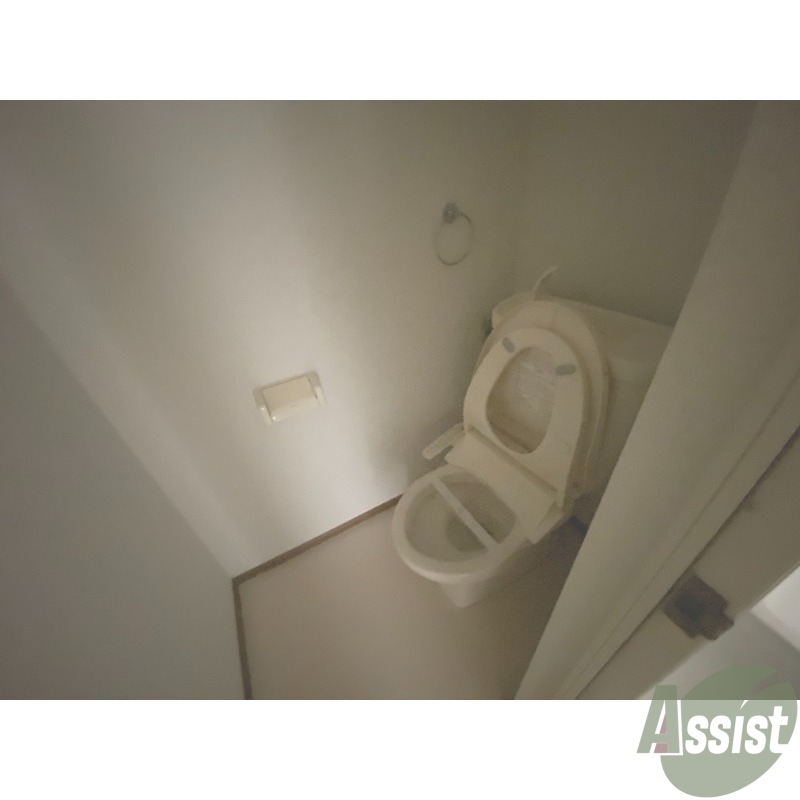 トイレ　白を基調としたトイレは、清潔感がありますね