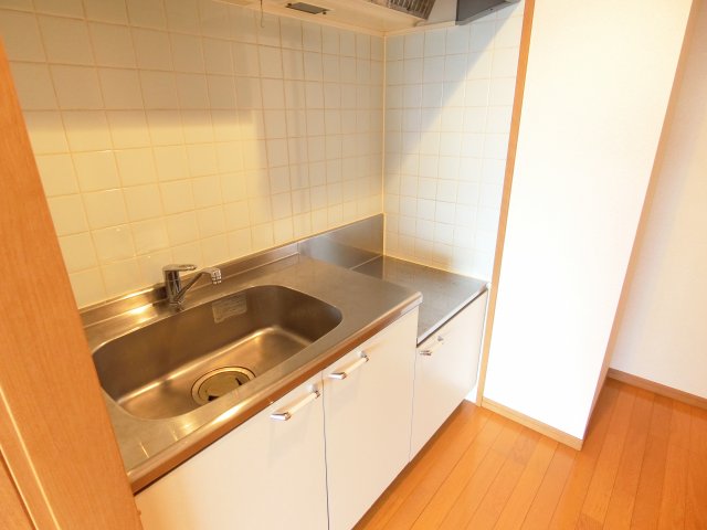 キッチン　２口ガスコンロ設置可能なキッチン。