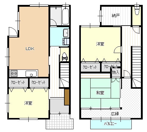 旭1丁目戸建ての間取り写真