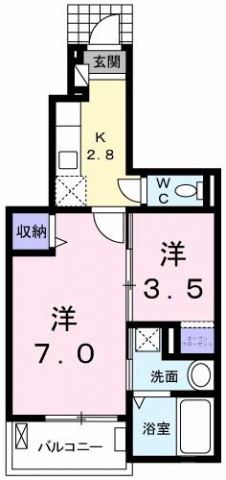ヴィラ アルメリア IIの間取り写真