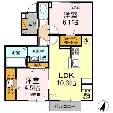 Grand Winds Tsukuba IVの間取り写真