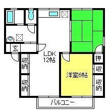 アークヒルズAの間取り写真