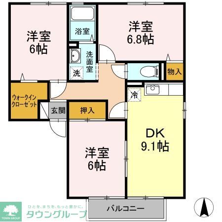 AISE SQUARE IIIIIIの間取り写真