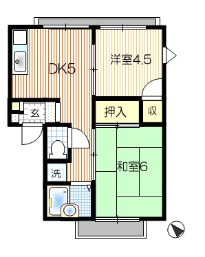 川口市芝塚原のマンションの間取り