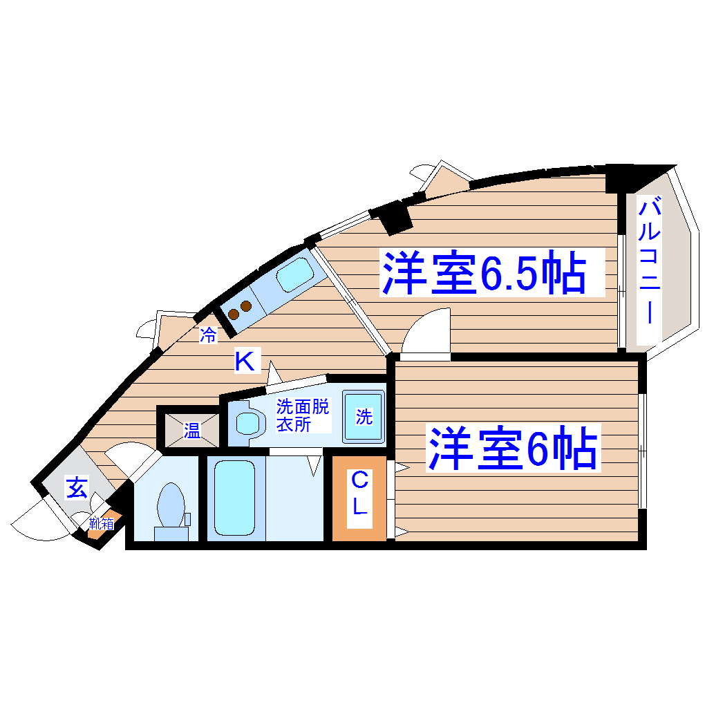 旭コアビルA棟の間取り