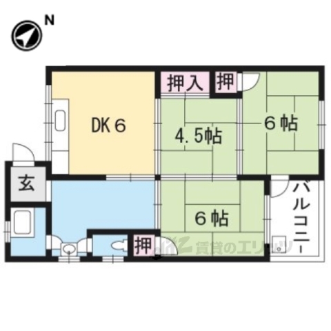 島田アパートの間取り