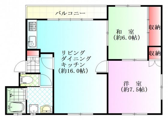 コーポ山本の間取り