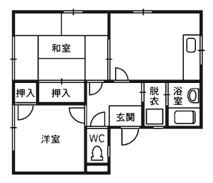 裕ハイツの間取り