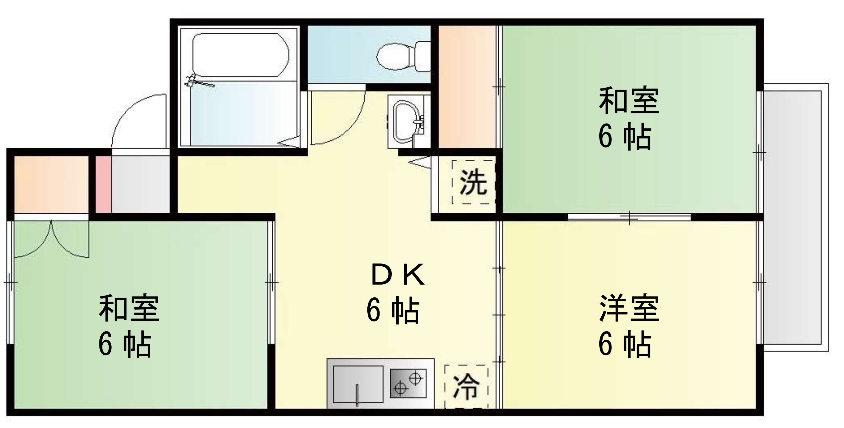 セジュール映の間取り