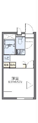 レオパレス福浜Ｂの間取り