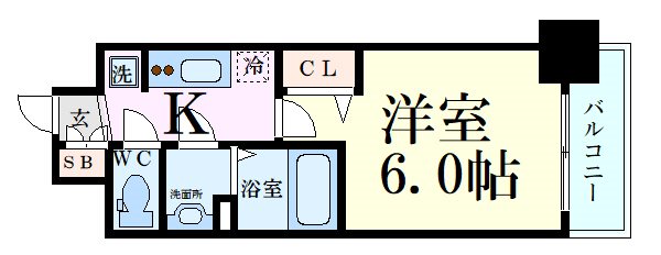 プレサンス新大阪ストリームの間取り