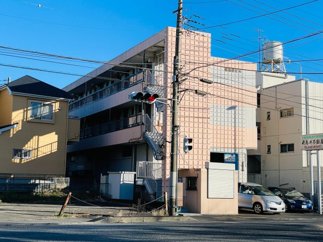 【厚木市下依知のマンションの建物外観】