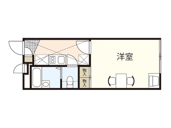 レオパレス西風新都の間取り