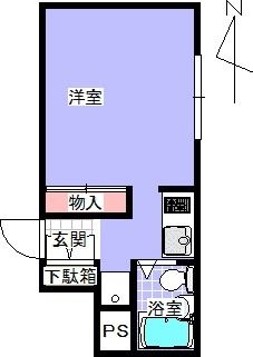 福知山市厚中町のマンションの間取り