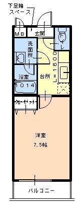 フジパレス浜寺ノース5番館の間取り