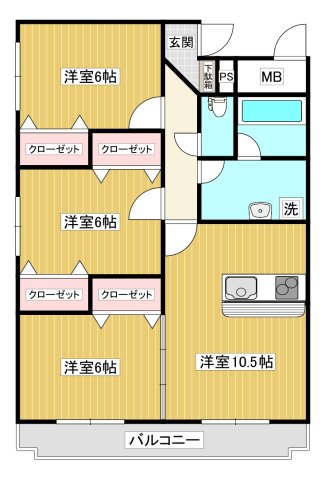 キングパレスの間取り