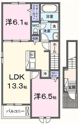 （新築）リバーストーン　マキバ　IIの間取り