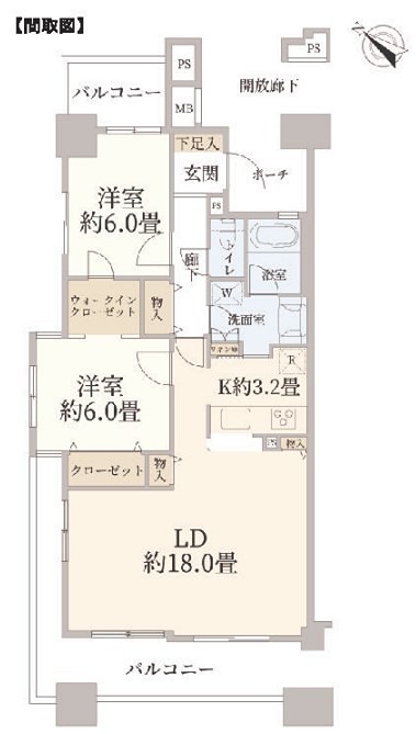 アールヴェール町田森野の間取り