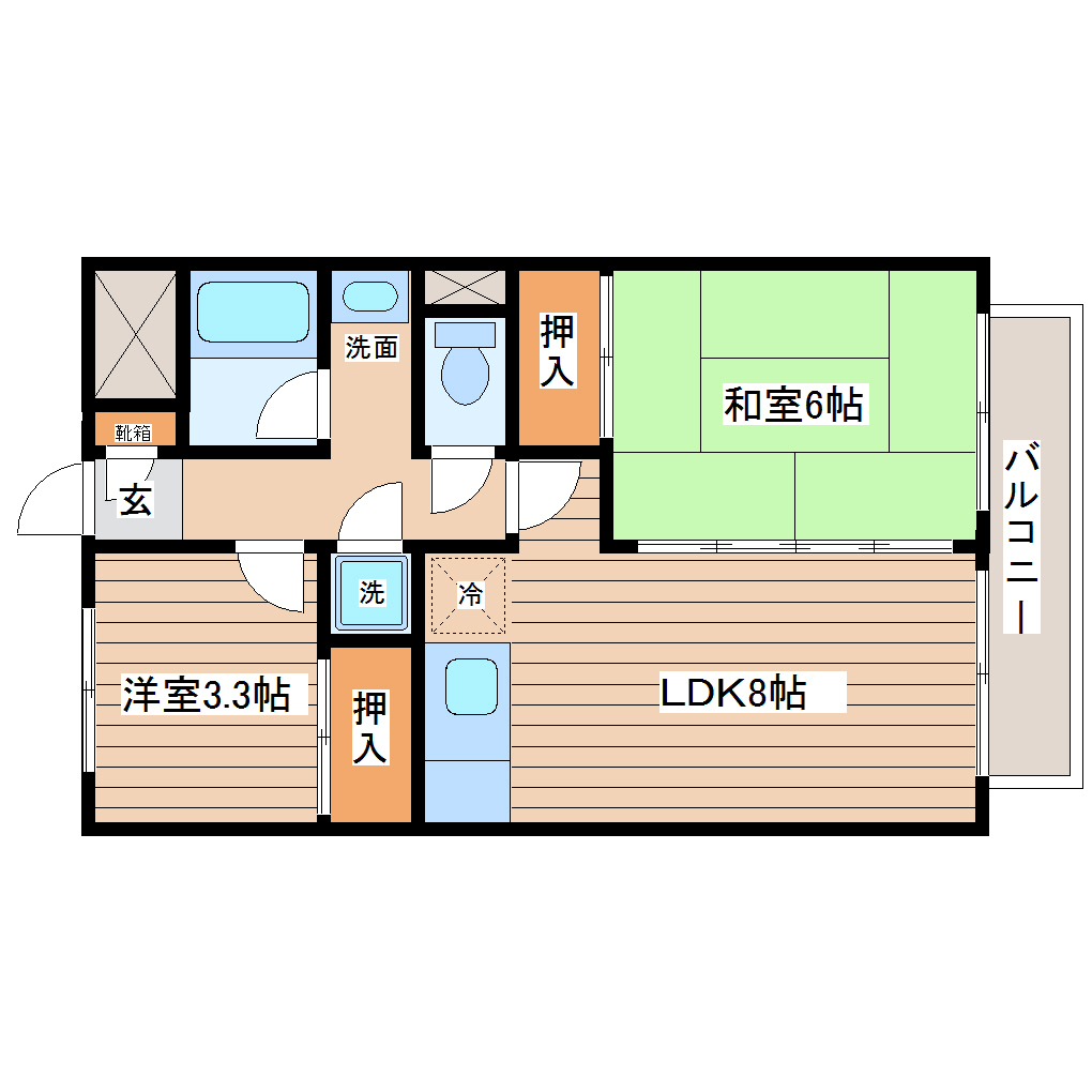 プライム台原の間取り