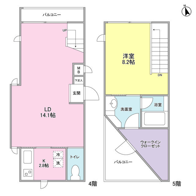 シルバラードＮＯ．４の間取り