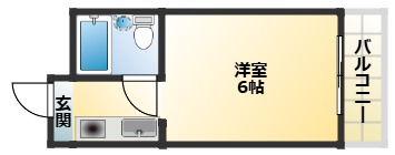 大阪市東住吉区照ケ丘矢田のマンションの間取り