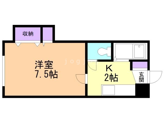 札幌市北区麻生町のマンションの間取り