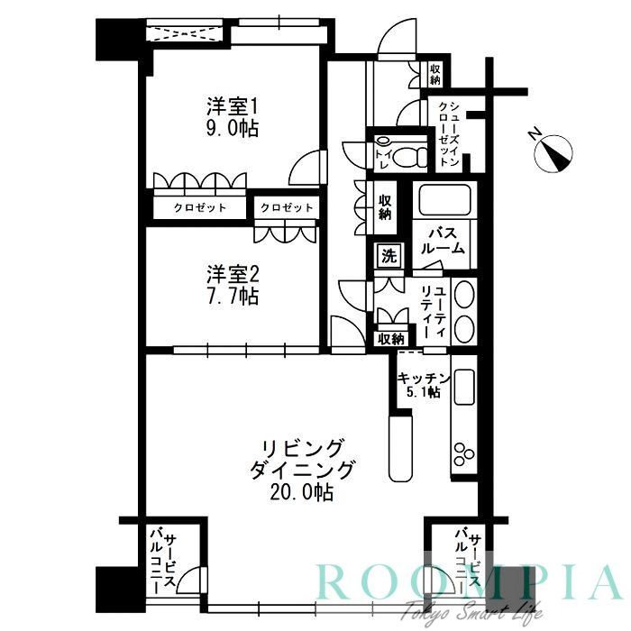 アーバンパーク代官山I/アーバンパーク代官山IIの間取り