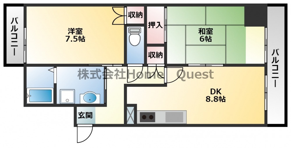 ラフィーネ喜連の間取り