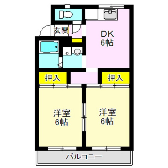 倉栄ハイツの間取り