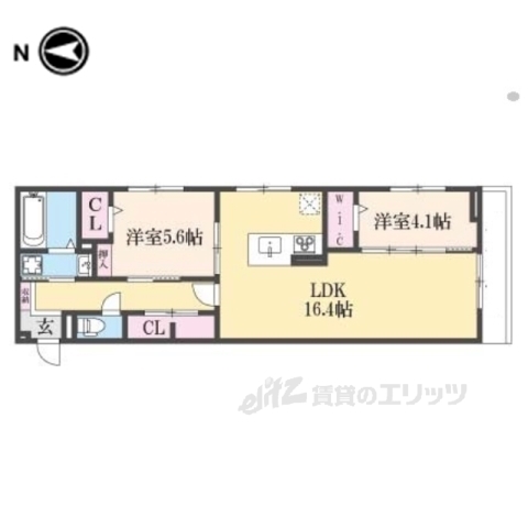 仮称ＤーＲＯＯＭ新家２丁目の間取り