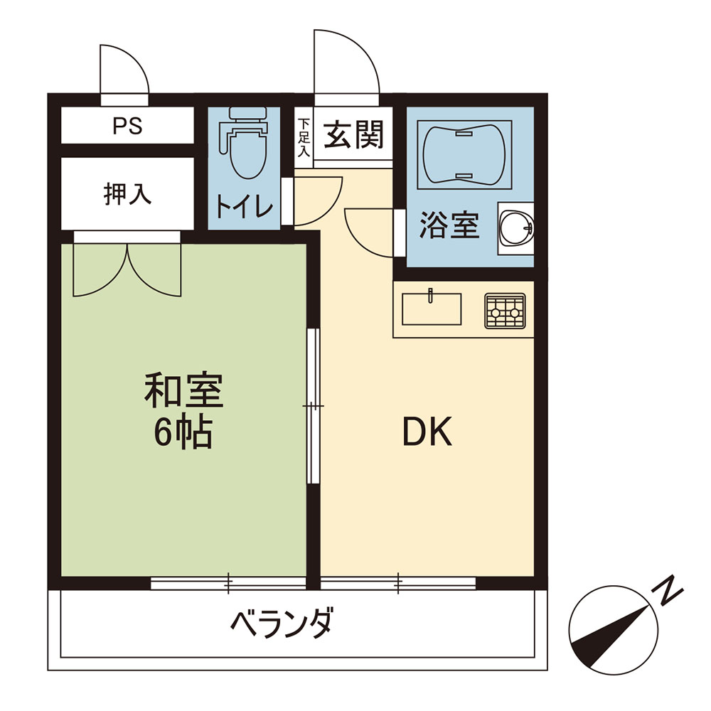 上永谷コーポラスの間取り