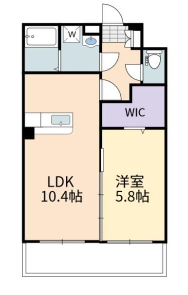 東広島市高屋町中島のマンションの間取り