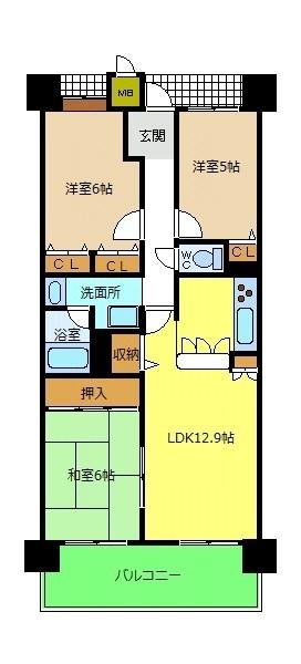 ソルプラーサ堺の間取り