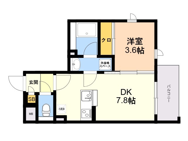 リアンレガーロ室見ステーションの間取り