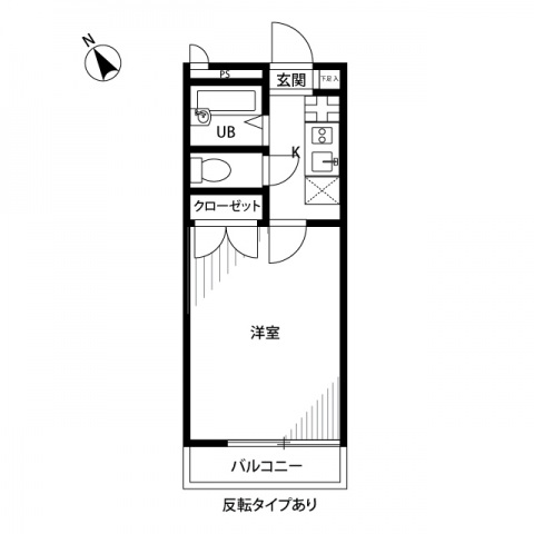 町田市大蔵町のアパートの間取り