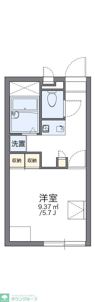 レオパレスバンビーナの間取り